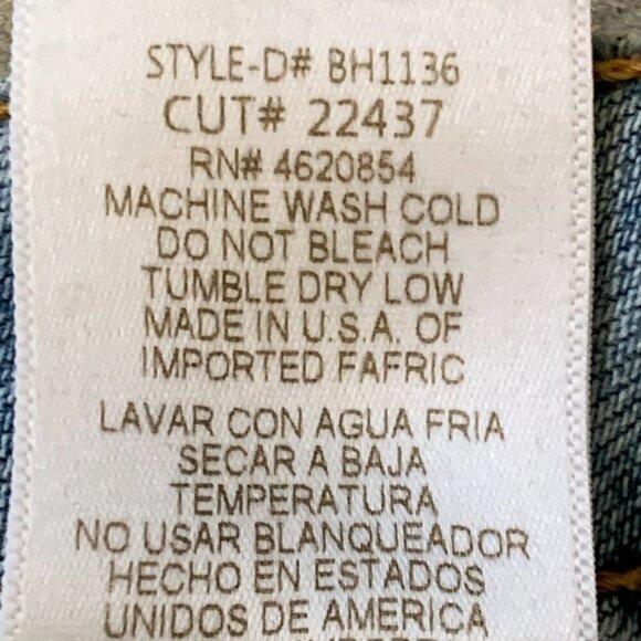 JBD Just Black Distressed Light Wash Denim Blue Jean Shorts Sz M #12M - Picture 8 of 8